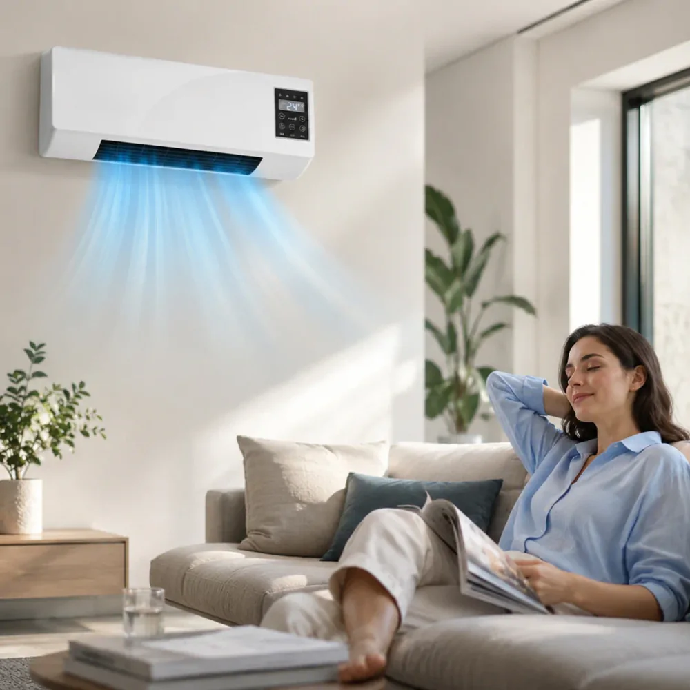 Utilisation du LifeGauge Breeze dans une pièce de vie