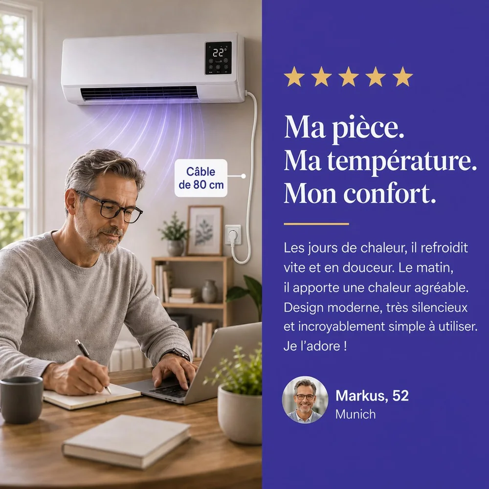 LifeGauge Breeze mode chaud et froid selon les informations produit